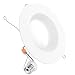 13Watt 5/6"-Inch ENERGY STAR UL-Listed Dimmable Baffle LED Recessed Lighting Retrofit Kit Fixture Downlight 2700K Warm White LED Ceiling Light Wet Location-800LM CRI 90 ( fits 5" Cans) 5 Yr Warranty