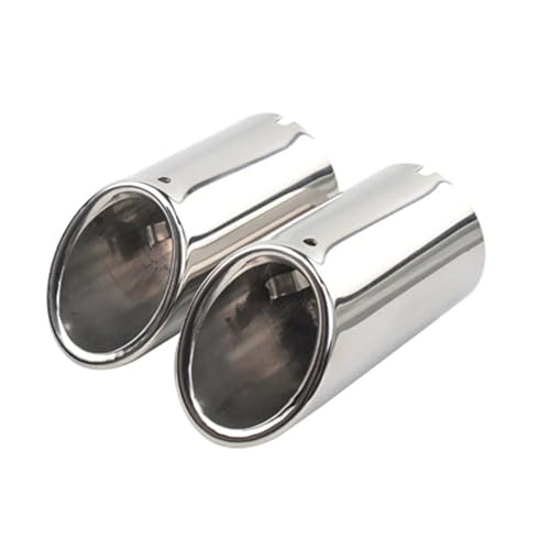 Cache tuyaux d'échappement arrière double silencieux silver pour modèle E90