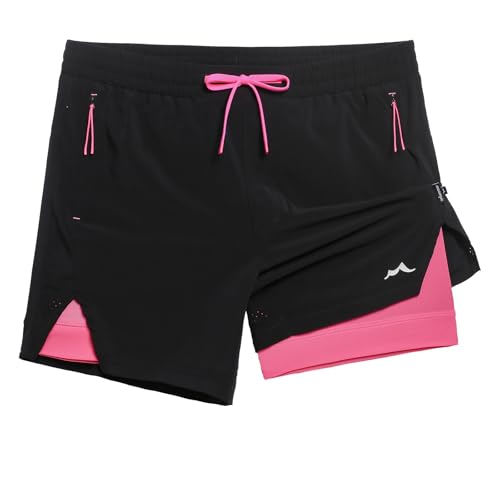 maamgic Men's Athletic Running Shorts with Liner Ultra Lightweight Workout