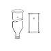 ACE GLASS 5862-28 Series Chromatography Column, O-Ring Grooved Flat Flange Top, 80 Thred Bottom, 1" ID, 24" Length