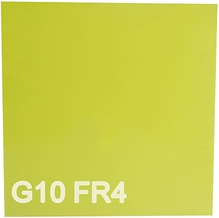 G10 FR4 Sheet Fiberglass Panel, Epoxy Resin Panel, 235x235x5mm Yellow