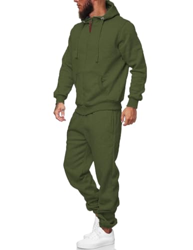 Image of HHGKED Sweat suits men Tracksuits 2 Piece sets Athletic Jogging suits Casual Outfits for men