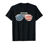 Wallen, in Vintage US Flag Sunglasses T-Shirt