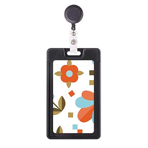 Porte-badge rétractable fleur pixel idéal pour hôpital et bureau
