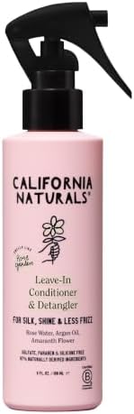 California Naturals Leave-In Conditioner for Dry Hair, Lightweight Hair Treatment with Rose Water and Argan Oil, Color Safe, Paraben & Sulfate Free, Natural, Vegan, For All Hair Types, 6 fl oz