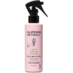 California Naturals Leave-In Conditioner for Dry Hair, Lightweight Hair Treatment with Rose Water and Argan Oil, Color Safe, Paraben & Sulfate Free, Natural, Vegan, For All Hair Types, 6 fl oz