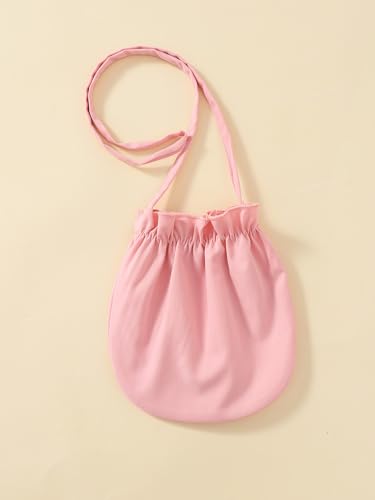 Image of Girls 2 Piece Outfit Preppy Strawberry Graphic Sleeveless Polo Shirt and Pleated Skirt Set with Crossbody Bag