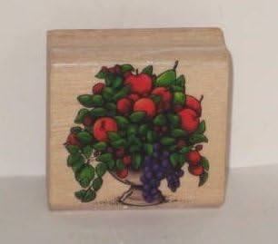 Sky Kids Fruit Basket Stamp with Wood Base - 1998