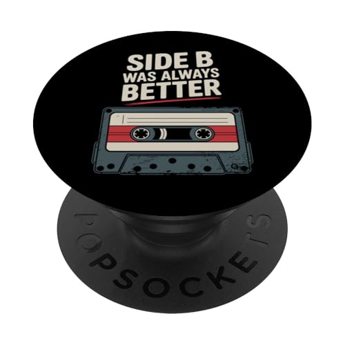 Cassette Tape Rewind Vintage Mixtape Retro Music Analog PopSockets Adhesive PopGrip