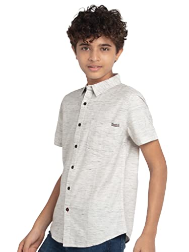Image of Under Fourteen Only Solid Regular Fit Shirts for Boys