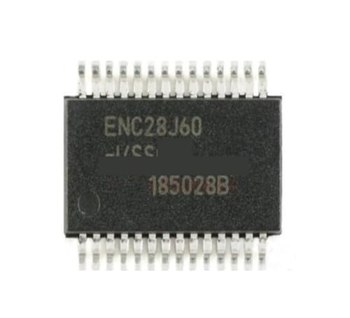 Chip Ethernet ENC28J60-I/SS con conexión SPI para placas de circuito impreso compactas