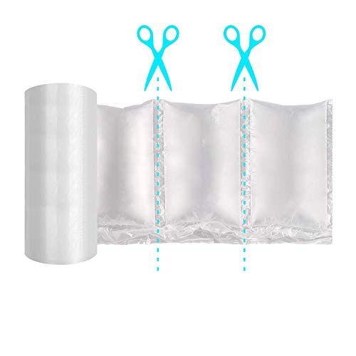 Jzbrain Air Cushion Film 72002 Air Pillows Air Bubble Bags Wrap Packing Roll, 1 Roll 200Mm X 100Mm X 200M X 0.02Mm Air Cushion Films Only Compatible With Jzbrain Air Cushion Machine (1 Roll) #TOP1