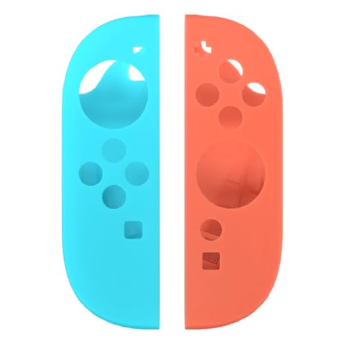 QEXUJOW Coques, protections et habillages pour Switch 2,Deux revêtements en silicone pour manettes, protections de poignée en silicone, compatibles avec les manettes Joy-Con de la Switch 2
