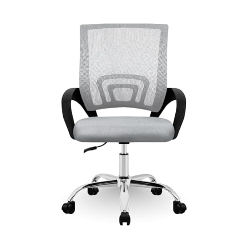 Listado de Silla Oficina favoritos de las personas. 41 LINIUM - Silla Oficina | Ejecutiva | Ergonómica | Respaldo de Malla | Ayuda Lumbar | Ruedas Giratorias | 360 Grados | Altura Ajustable | Color Gris (1)