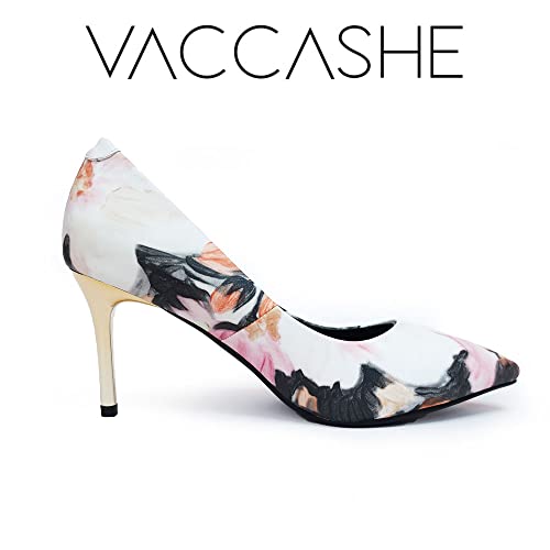 Unique Florence Handmade Dress Pump Shoes in Golden Metallic Stiletto Heels2