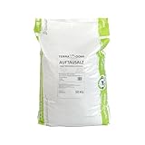 TerraDomi Streusalz 10kg | Gegen Winterglätte und Schnee | Kornklasse M | Auftausalz | speziell für niedrige Temperaturen | Ideal geeignet für die Streuung auf öffentlichen und privaten Flächen