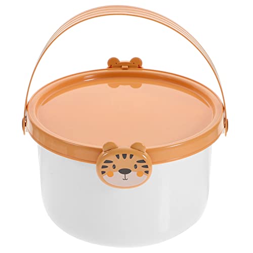 PERSELOSO Cubo de Almacenamiento de Juguetes con Tapa Organizador de Bloques de Construcción para Caja de Plástico para Juguetes y Accesorios de Usar y Mantener