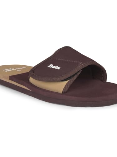 Bata Mens Mule Slippers Brown - Image 6