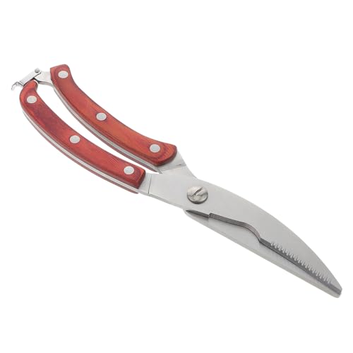 GLEAVI Stainless Steel Kitchen Scissors Ergonomic Poultry Shears for Effortless Cutting of Chicken Meat Fish and Bone for Home Restaurant and Hotel Use