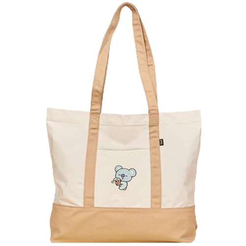 LINE FRIENDS Official BT21 Universal Tote Bag - KOYA Everyday Bag For Women Cute Tote Bag Official Kpop Merch