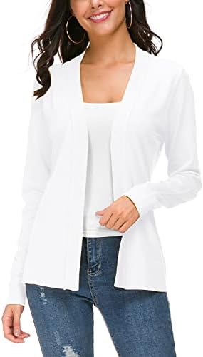 Urban CoCo Women&#39;s Long Sleeve Open Front Knit Cardigan Sweater