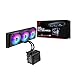 ASUS ROG RYUO IV SLC 360 ARGB All-in-one CPU Liquid Cooler with Shortened tubing maximizes a Clean Aesthetic, Curved 6.67-inch AMOLED Display Supports 3D-Effect Video or Customized System Information