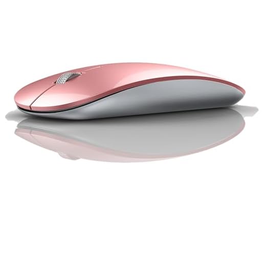 Offbeat - Atom Dual Bluetooth 5.1+5.1 & 2.4Ghz Wireless, Type-C Rechargeable Silent Click Mouse, Triple Device connectivity Windows, Mac, iOS, Android(Rose Gold)
