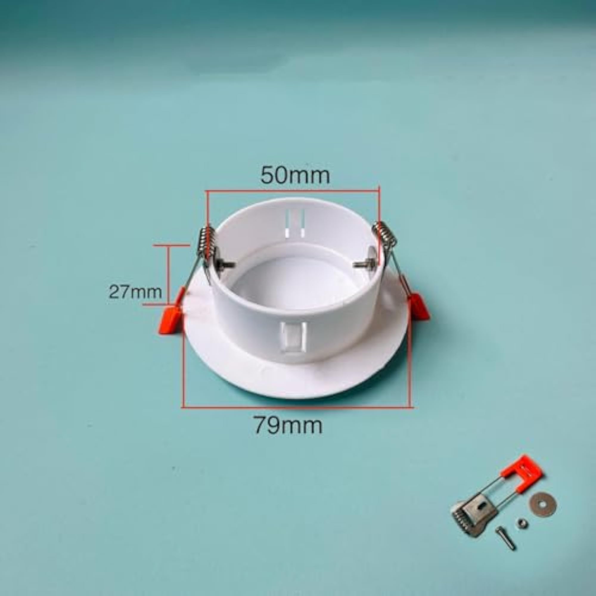 Ceiling Hole Cover Plate for 60 to 69mm Openings, Round Design