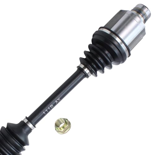 Image of Detroit Axle - 4CYL 2pc Front CV Axles for 2006-2009 Ford Fusion 2003-2008 Mazda 6 2006-2009 Mercury Milan, 2004 2005 2007, Driver and Passenger Side CV Axle Shafts Assembly Replacement