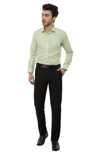 Image of 100% Cotton Full Sleeves Formal Shirts for Men (Green)