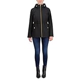 Cole Haan womens Travel Packable Rain Jacket, Black, Medium US