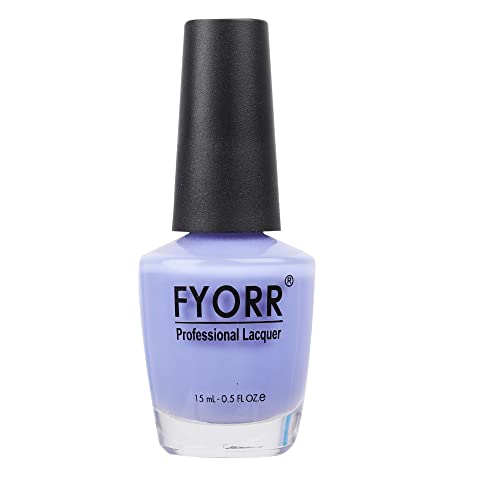 Image of Lavender Lilac Professional Nail Polish | Long Lasting, Quick Dry, Chip Resistant, High Shine Nail Paint | Smooth & Easy Application, Vibrant Trendy Shades for Women & Girls Party Daily Use 15ml