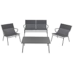 Lafuma Vence Lounge-Set Batyline Duo Grau Obsidian