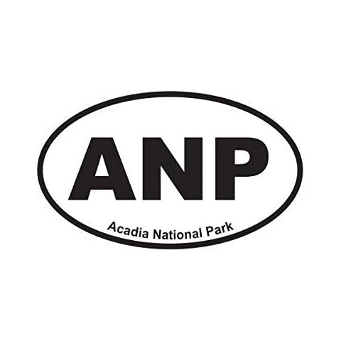 ION Graphics Acadia National Park Oval Sticker Decal Vinyl Euro ANP 5" Bumper Locker Laptop Window - Sticks to Any Surface Cover