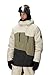 686 Men's Geo Insulated Jacket - Breathable Thermal Clothing with Asymmetrical Look - Water & Weather Resistant - Limestone Colorblock, Medium