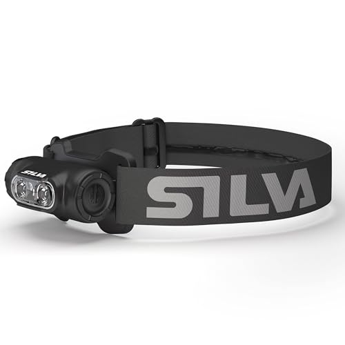 Silva Stirnlampe Aufladbar mit USB - Explore 4RC - 400 Lumen Stirnlampe Akku - 3 Helligkeitsstufen & 3 LED-Farben Kopflampe Rotlicht - Für Outdoor &...