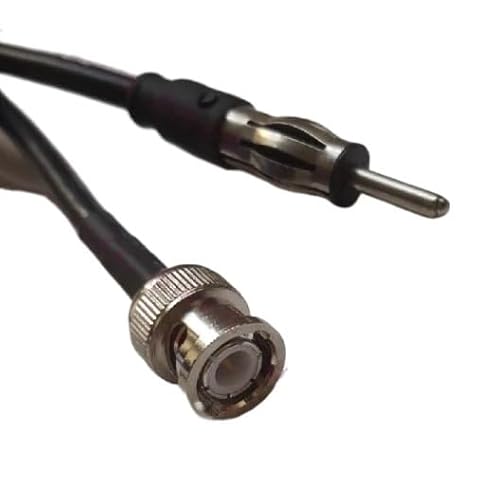 QYZLVCES(���X) BNC���烉�W�ID�w�b�hRG58 50-3�S���A���e�i�A�_�v�^BNC�o�XD���W�I���C��(200cm)