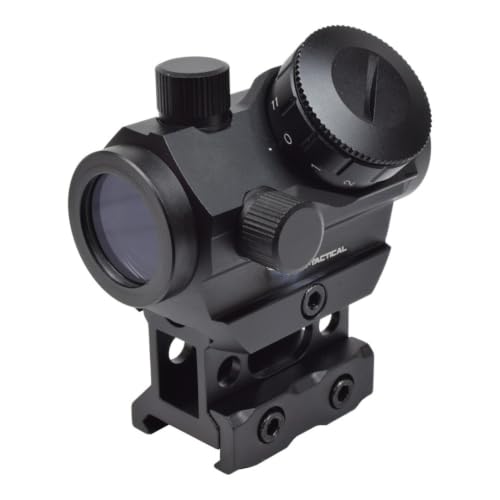 AirsoftManiacs Red Dot Compacto 20mm con Elevador JS Tactical