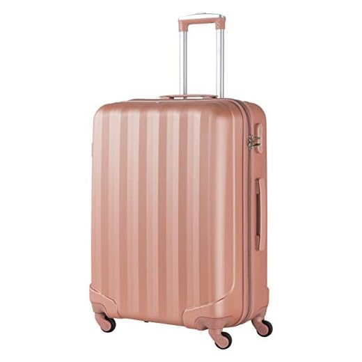 Flight Knight ABS 3 Tamanos Maleta Ligera Maximus Permitidas De Delta Airlines, American, Virgin Atlantic Entre Muchas Otras! Iberia, easyJet Maleta De Mano 56x35x22 cm - FK05_Rose_M