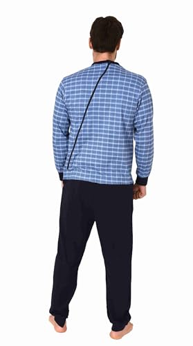 Men's Alzheimer's Clothing Nursing Jumpsuit Pajama long sleeve with zipper at back and leg3