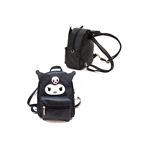 TUMPETY Mini mochila Kawaii para cosplay de anime e preta, fofa, cosplay, bolsa de mão, Preto, Portá