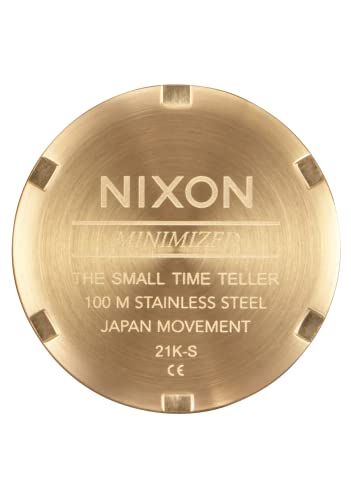 Nixon Orologio Analogico Al Quarzo Giapponese Unisex Con Cinturino In Acciaio Inox A399-5104-00, Lt Gold/Silver/Vintage White - 4