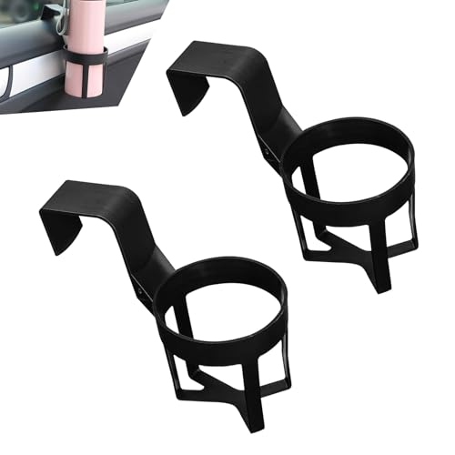 Portavasos para autos 2 pcs negro 2.8x5.5 pulg miniatura 1