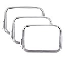 Clear Toiletry Bag,Quart Size TSA Approved Travel Essentials Makeup Cosmetic Bag for Women,3 Pack PV