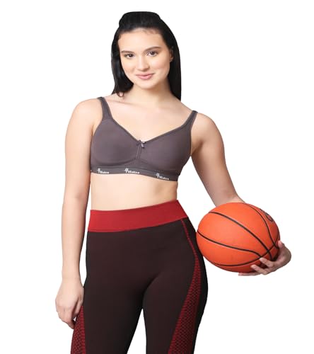 Image of Pack of 1 Non Padded Wire Free Seamless Full Coverage Sports Bra