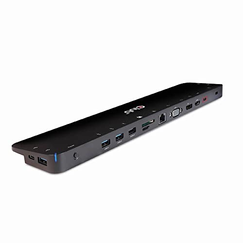 Base de carga Club 3D CSV-1565 USB-C con triple pantalla y 100W PD3.0 para portátiles