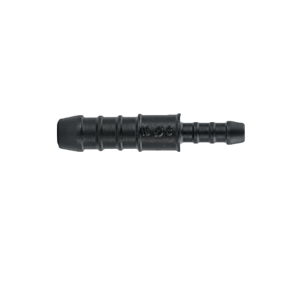 UKCable-Ties Straight Reducer Plastic Barbed Connector Pipe Hose Joiner Tubing Fuel Water (Size: 10mm - 6mm (PJ55))