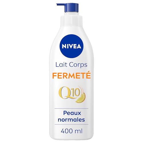 NIVEA Lait Corps Fermeté Q10 48H (1x 400ml) — Lait hydratant enrichi en Co-Enzyme Q10 & Vitamine C — Crème Hydratante raffermissante pour le corps pour peaux...
