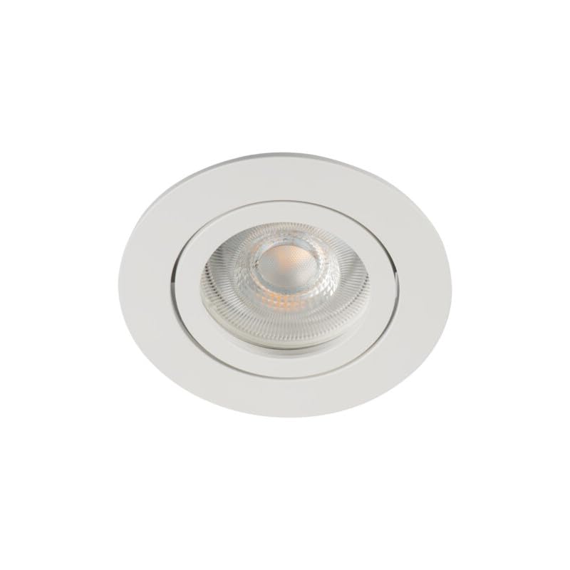 Kanlux Einbaustrahler DALLA - GX5,3/GU10-10W MAX - Aluminium - Ø82mm - IP20