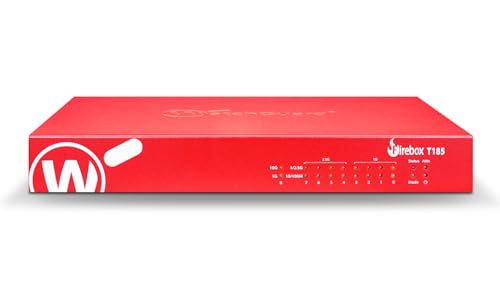 Image of Trade Up to WatchGuard Firebox T185 with 3 Year Basic Security Suite - High-Performance Firewall, SFP+, 2.5Gb & 1Gb Ports, Enterprise Branch Security (WGT185413)